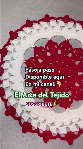 Carpeta/posa plato tejido a crochet #hechoamano #crochet #ganchillo #tutorial #parati