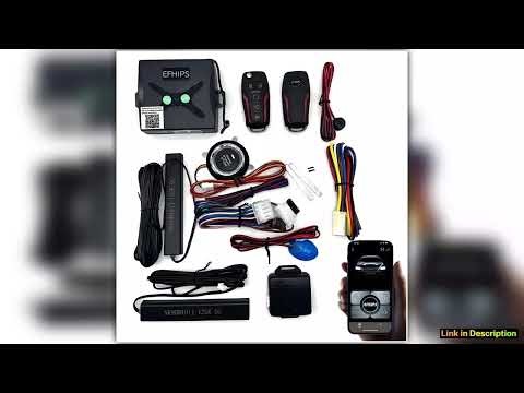 Phone APP Engine Remote Start Car alarm Push StartStop Button To Start Ignition System Central