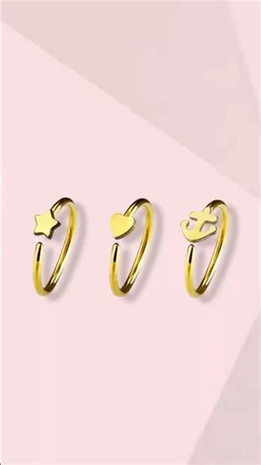 Nose Hoops That Actually Last Bendable Surgical Steel & Ion Plated Colors #fypyoutube #youtubeshorts