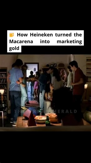 The Urban Herald on Instagram: "Heineken's 2002 Macarena commercial represents a pivotal moment in cultural marketing, demonstrating how brands can authentically integrate themselves into existing cultural phenomena rather than creating forced narratives. The campaign cleverly positioned Heineken as the catalyst behind one of the 1990s' most recognizable dance crazes, the Macarena by Los del Río. Originally part of a global music initiative targeting Hispanic audiences across the United States, 