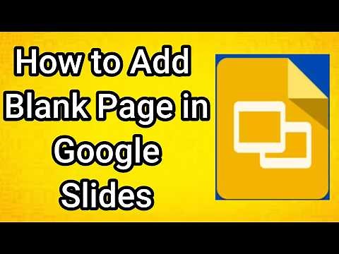 How to Add Blank Page in Google Slides