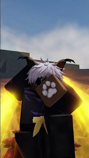 Gojo Finisher Emote in TSB #roblox #thestrongestbattlegrounds #fyp