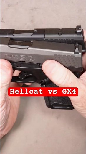 Springfield Hellcat vs Taurus GX4: Size Comparison #shorts #taurusgx4