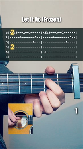 Ipsaous on Instagram: "How to play "Let It Go" from Frozen OST #guitar #tutorial #disney #frozen"