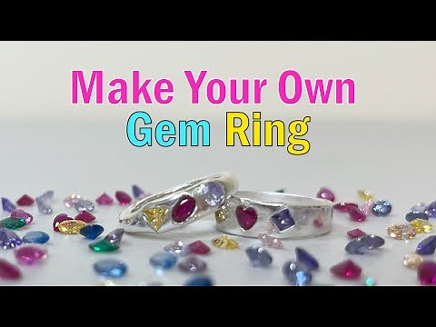 Make a Silver Ring at Home! 💎 Silver Clay Gemstone Ring Tutorial for Beginners