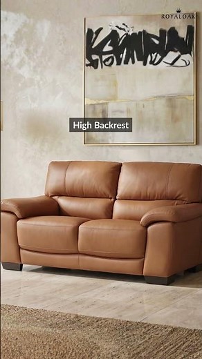 Royaloak Dallas American Half Leather Sofa 2 Seater