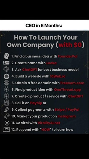 🤯 How To Launch Your Own Company With $0