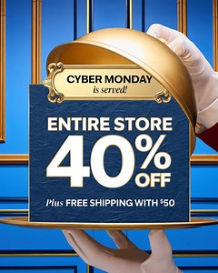 Cyber Monday is here! Today only: 40% off the entire store PLUS free shipping on $50. 🛍️ Back at work? Don’t worry, your boss is shopping too. 💻 📲 👩‍💻 ☕️ | Bath & Body Works