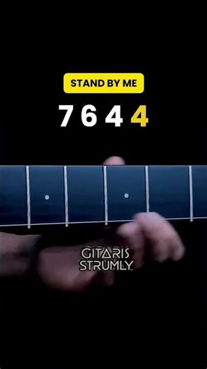 Ben E. king - Stand By Me Guitar Lesson in One String #strumly #guitar #guitartutorial