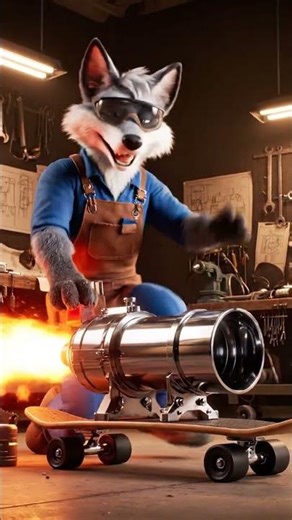 Fox Builds Rocket-Powered Skateboard | Ease Loop