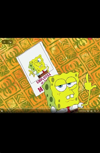 Spongebob middle finger