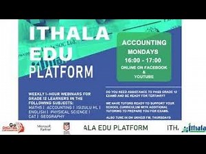 Ithala Edu Platform - Grade 12 Accounting - Bank Reconciliation Statement