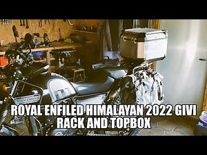Givi Pl9054 pannier rack and Givi Trekker outback Topbox install on 2022 Royal Enfield Himalayan