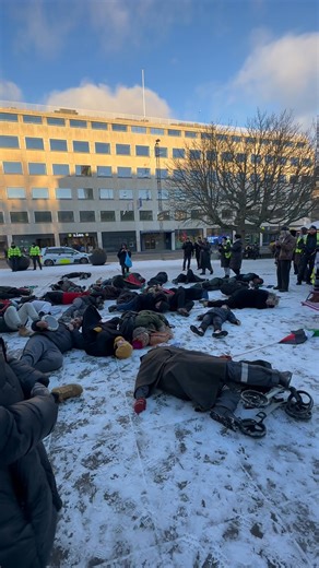 Aarhus, DENMARK - Demonstration and flash mob, 3th of January!!! Don’t stop talking about Palestine!!! We will not give up - we will not give in! 🇵🇸🇵🇸🇵🇸✌️✌️✌️ | Ulla Lambæk