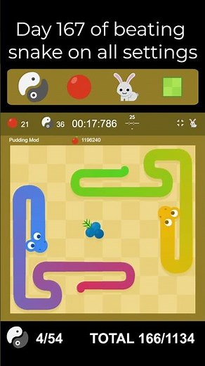 🔵 Day 167 of Beating Every Google Snake Category #googlesnake #speedrunning