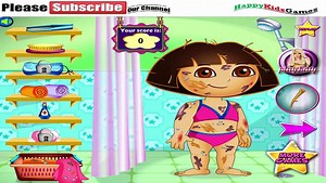 Dora the explorer Games - MESSY DORA GAME  - walkthrough