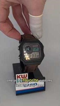 Blade Runner Inspired Casio - Full Custom Watch Mod #casio #custom #bladerunner #customwatch #etsy