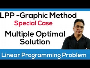 Multiple Optimal Solutions in linear programming problem|Multiple Optimal Solution Graphical Method