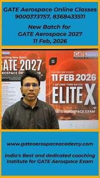 GATE Aerospace Engineering 2027/28 | Live Online Classes | #gateaerospacecoaching #gateaerospace #ae