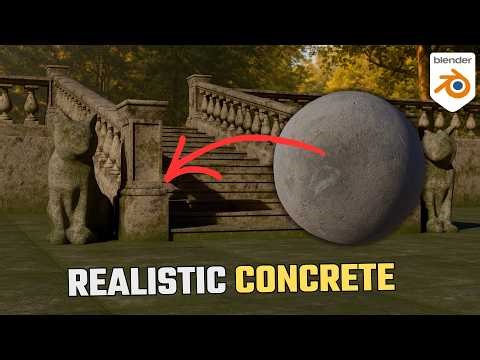 Realistic Procedural Concrete Material in Blender
