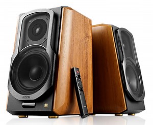 Edifier Walnut Top-Notch Bookshelf Speakers (Pair) - S1000MKII