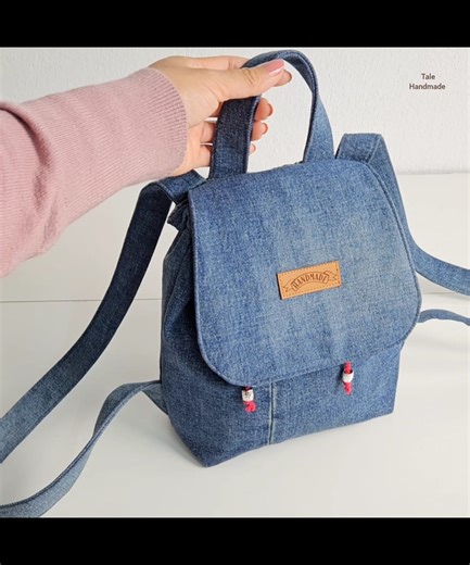 Easy steps to sew jeans backpack | DIY Tips Tale
