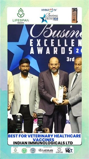 Best for Veterinary Healthcare Vaccines | Indian Immunologicals Ltd | Hybiz tv Business Awards 2025