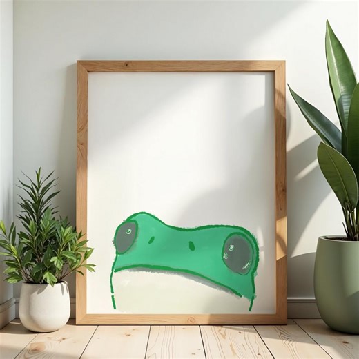 Funny Frog Wall Art, Frog Lover Print, Gift for Frog Lovers (digital Download) - Etsy
