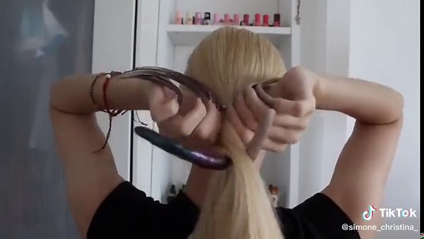Long Nails Hair Styling Tutorial