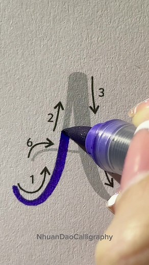 Easy Lettering Tutorial “A” ❤️ . . . 🌟Do u Want to Try Your Hand at Brush Lettering and Calligraphy? 👉You can explore these workbooks at link bio or visit http://nhuandaocalligraphy.com . They provide step-by-step guidance, practice sheets, and helpful tips to support your calligraphy journey. . . . #Tutorial #WorkbookCalligraphy #NhuanDaoCalligraphy #Calligraphy #BrushLettering #ModernCalligraphy #HandLettering #Lettering #Handwriting #Handmade #DIY #artreels #reels