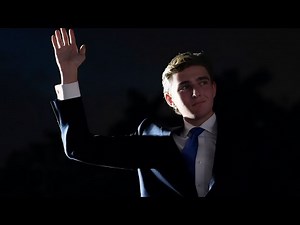 Barron Trump during a campaign event at Trump National Golf Club in Miami, Florida, United States