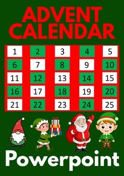 Christmas Advent Calendar – Interactive PowerPoint Activity 4th-10th Grade