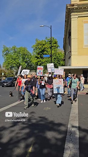 Hands Off march in Chico draws up to 3,500 people today, with opposing the Trump Administration on a variety of fronts. Watch for more coverage on ChicoSol later. | ChicoSol.org