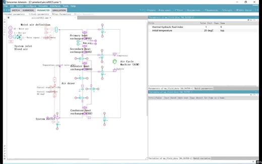AMESim-Air cycle machine-Bootstrap air cycle conditioning system 讲解视频