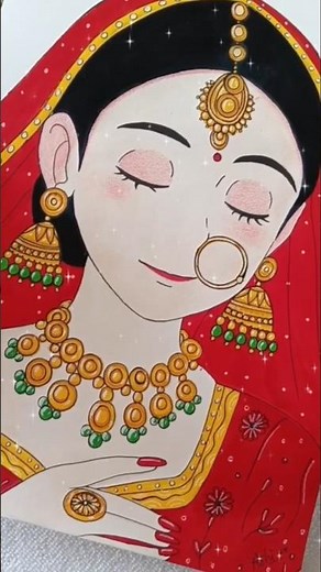 |Beautiful Bride Drawing/easy drawing/forbeginners|❤️#ashiart#bride#drawing#forbeginners#viarlshorts