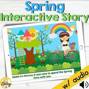 Spring Interactive Story Following Instructions Boom Cards