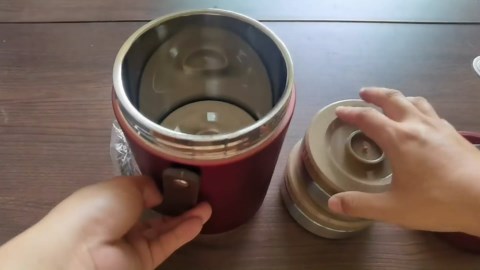 67oz Vacuum Insulated Lunch Food Container for Hot Food, 3 Tier Sealed Stackable Food Thermo, Adults Stainless Steel Wide Mouth Thermal Lunch Box, Leak-Proof Thermo Food Jar for Office & Outdoor(Red)