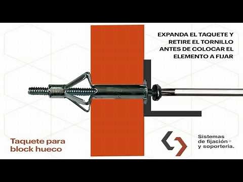 Taquete para block hueco