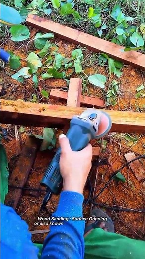 Angle Grinder Wood Sanding Process | Fast Surface Smoothing with Flap Disc