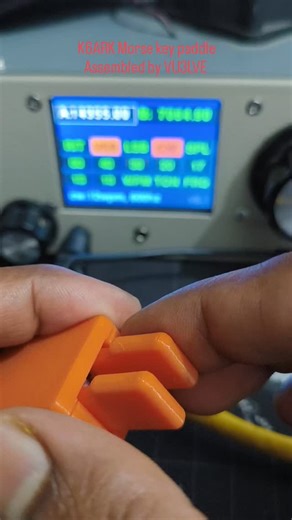 Manojit Nag on Instagram: "New Morse Paddle Key, K6ARK design, 3D printed and efficient 🎉😁 . . . . . #morse #morsecode #morsekeyer #hfradio #hamband #hf #hamradio #workinprogress"