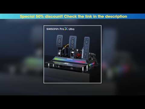 Hands-on SIMSONN PRO X Ultra Sim Pedals PC Sim Racing Simulator Pressure Sensor Load Cell Pedal HE•