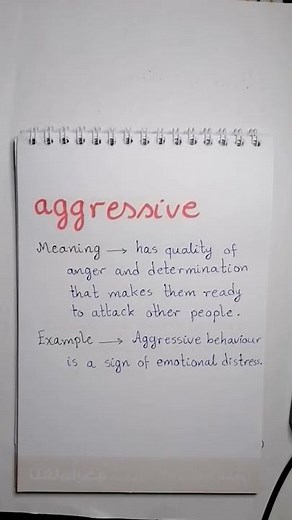 meaning of "aggressive"