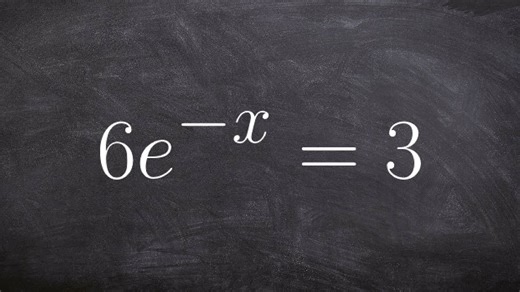 Learn how to solve an exponential function when it is negative