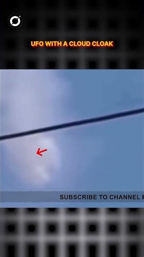 UFO Caught On Camera With A Cloud Cloak! #trending #alien #shorts