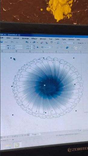 Coreldraw Tutorial for beginners 🤯 #coreldraw #coreldrawtutorial #corel #designtips #flowerdesign