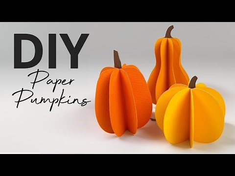 DIY PAPER PUMPKINS | Fall Craft Ideas