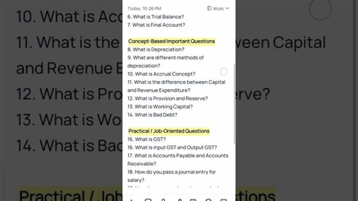 Most Important Accounting Interview Questions for Freshers#AccountingInterview #ImportantQuestions | Laxmi Upadhyay