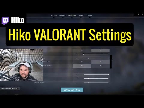 Hiko VALORANT Video Settings, Crosshair Setup