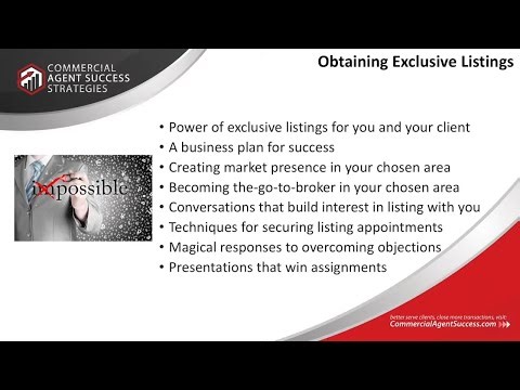 Obtaining Exclusive Listings Teaser