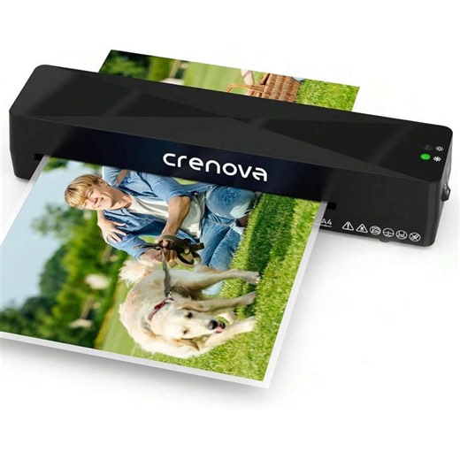 CRENOVA Crenova Laminator Machine, A4 Laminating Machine Hot & Cold With Fast Warm Technology, Thermal Laminator 9 Inch For Home Office School Business Black | SHEIN USA